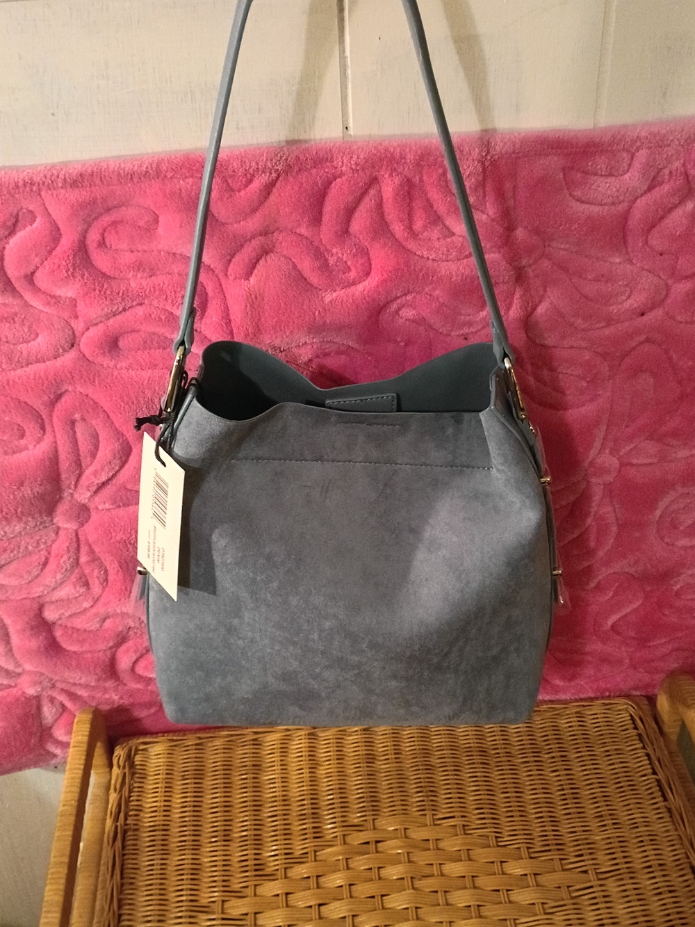 Steve Madden Suede Purse With Wallet